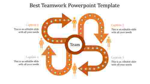 teamwork powerpoint template-Best Teamwork Powerpoint Template-Orange
